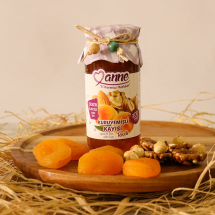 Şeker İlavesiz Kuruyemişli Kayısı Reçeli 300 GR