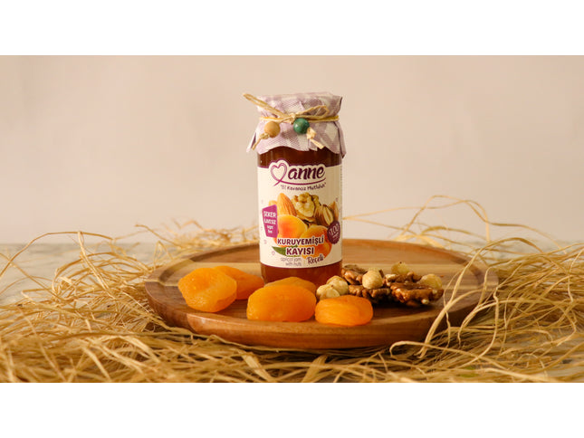 Şeker İlavesiz Kuruyemişli Kayısı Reçeli 300 GR